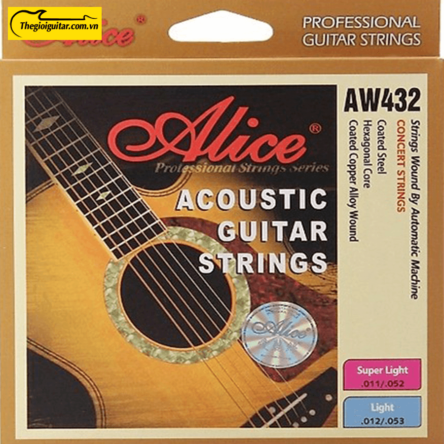Dây Đàn Guitar Acoustic Alice AW-432 | Thegioiguitar.com.vn | 0865 888 685