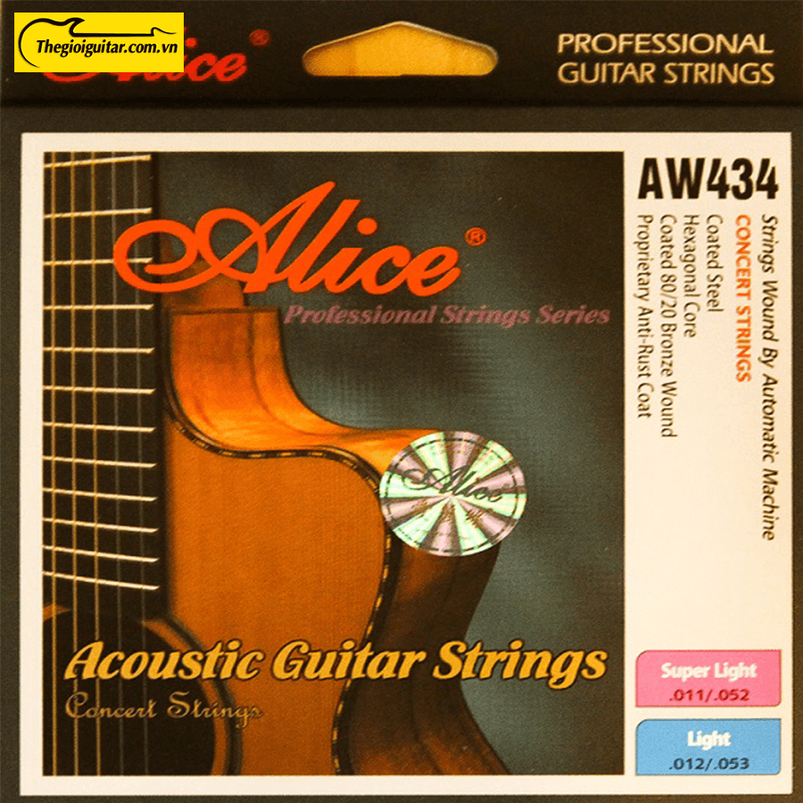 Dây Đàn Guitar Acoustic Alice AW-434 | Thegioiguitar.com.vn | 0865 888 685