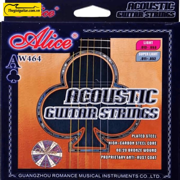 Dây Đàn Guitar Acoustic Alice AW-464 | Thegioiguitar.com.vn | 0865 888 685