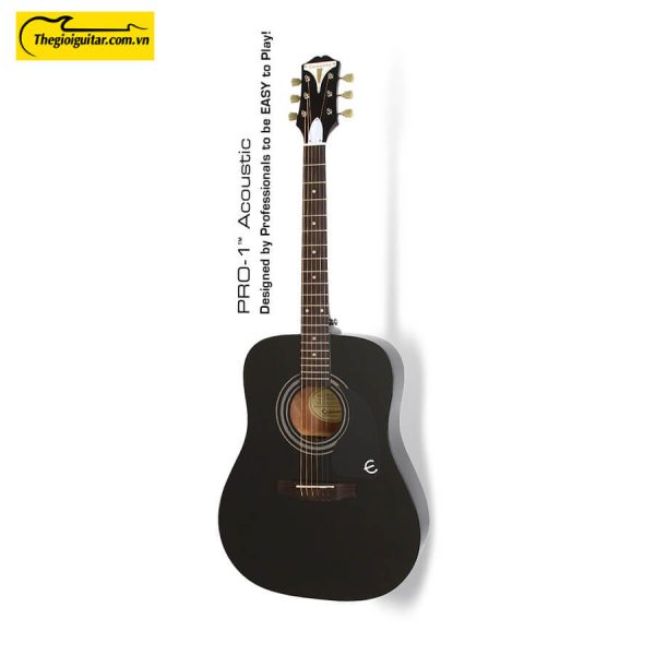 Đàn Guitar Acoustic Epiphone Pro-1 Màu Ebony | Thegioiguitar.com.vn | 0865 888 685