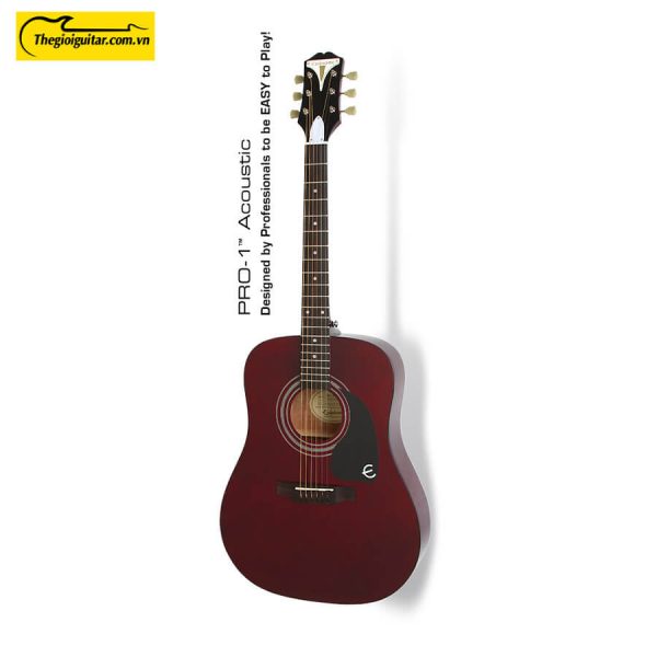 Đàn Guitar Acoustic Epiphone Pro-1 Màu Wine Red | Thegioiguitar.com.vn | 0865 888 685